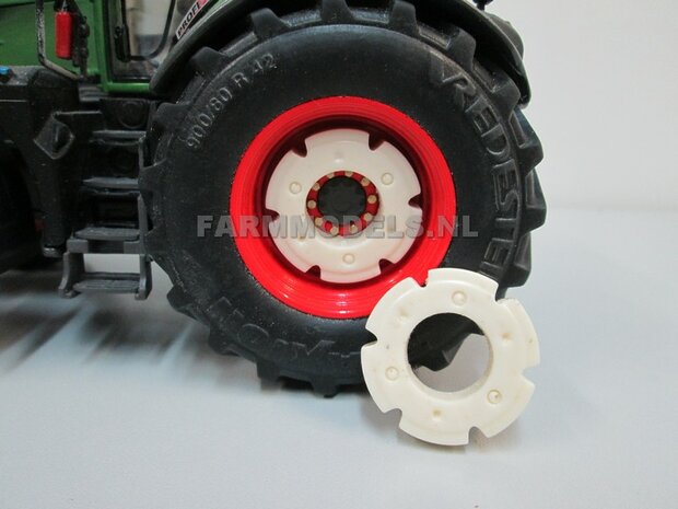 2x Wielgewicht Fendt Resin BLANK, geschikt voor Alu. velgen Vredestein Fendt 828/939 Facelift Wiking, &Oslash; 27.1 mm  1:32          