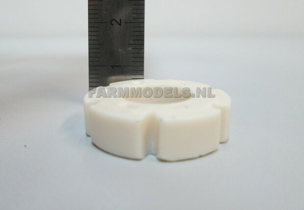 2x Wielgewicht Fendt Resin BLANK, geschikt voor Alu. velgen Vredestein Fendt 828/939 Facelift Wiking, &Oslash; 27.1 mm  1:32          