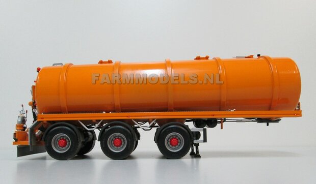 Mestoplegger + SuperSingle Banden (VMA / D-Tec) 3 asser mest trailer (slurrytanker) Bouwpakket Basis 1:32 (HTD)          