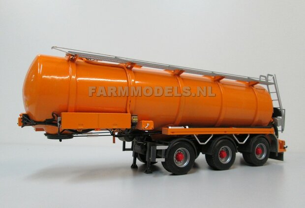 Mestoplegger + SuperSingle Banden (VMA / D-Tec) 3 asser mest trailer (slurrytanker) Bouwpakket Basis 1:32 (HTD)          