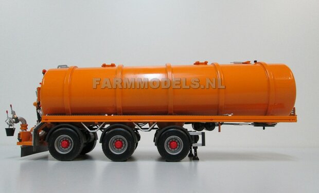 Mestoplegger + SuperSingle Banden (VMA / D-Tec) 3 asser mest trailer (slurrytanker) Bouwpakket Basis 1:32 (HTD)          