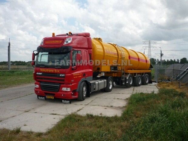 Mestoplegger + SuperSingle Banden (VMA / D-Tec) 3 asser mest trailer (slurrytanker) Bouwpakket Basis 1:32 (HTD)          