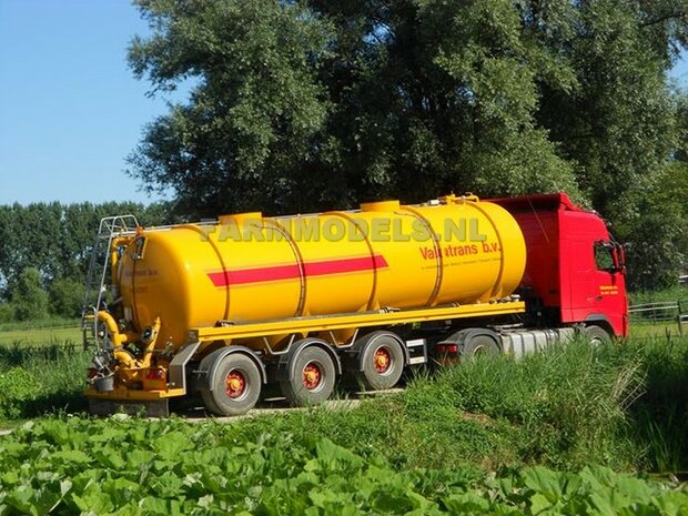 Mestoplegger + SuperSingle Banden (VMA / D-Tec) 3 asser mest trailer (slurrytanker) Bouwpakket Basis 1:32 (HTD)          