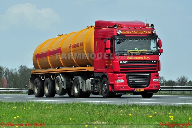 Mestoplegger + SuperSingle Banden (VMA / D-Tec) 3 asser mest trailer (slurrytanker) Bouwpakket Basis 1:32 (HTD)          