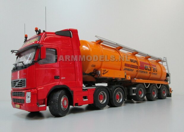 Mestoplegger + SuperSingle Banden (VMA / D-Tec) 3 asser mest trailer (slurrytanker) Bouwpakket Basis 1:32 (HTD)          