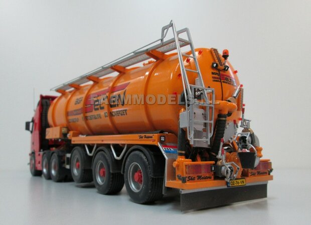 Mestoplegger + SuperSingle Banden (VMA / D-Tec) 3 asser mest trailer (slurrytanker) Bouwpakket Basis 1:32 (HTD)          