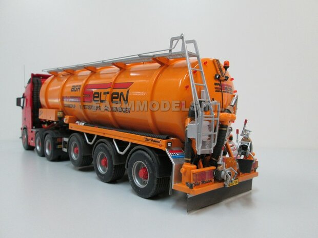 Mestoplegger + SuperSingle Banden (VMA / D-Tec) 3 asser mest trailer (slurrytanker) Bouwpakket Basis 1:32 (HTD)          