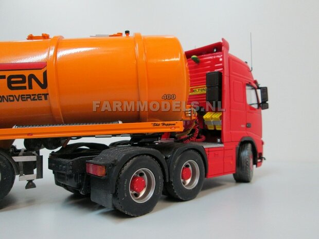 Mestoplegger + SuperSingle Banden (VMA / D-Tec) 3 asser mest trailer (slurrytanker) Bouwpakket Basis 1:32 (HTD)          