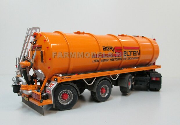 Mestoplegger + SuperSingle Banden (VMA / D-Tec) 3 asser mest trailer (slurrytanker) Bouwpakket Basis 1:32 (HTD)          