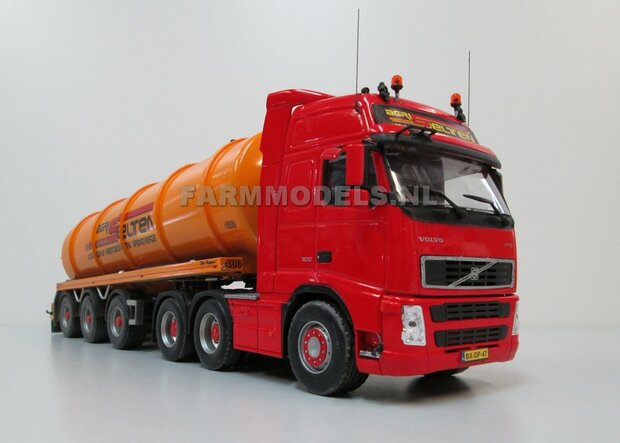 Mestoplegger + SuperSingle Banden (VMA / D-Tec) 3 asser mest trailer (slurrytanker) Bouwpakket Basis 1:32 (HTD)          