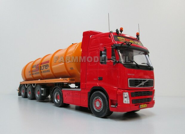 Mestoplegger + SuperSingle Banden (VMA / D-Tec) 3 asser mest trailer (slurrytanker) Bouwpakket Basis 1:32 (HTD)          