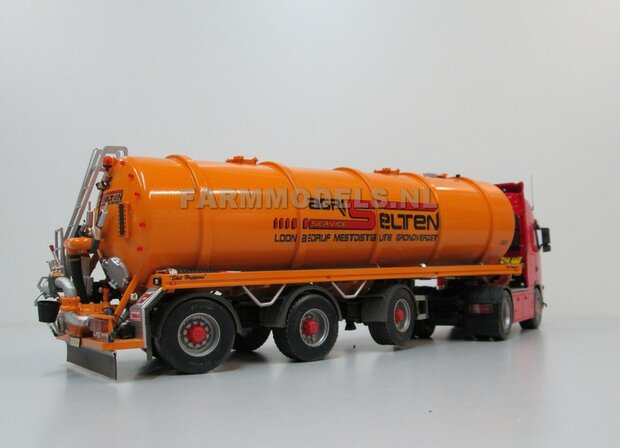 Mestoplegger + SuperSingle Banden (VMA / D-Tec) 3 asser mest trailer (slurrytanker) Bouwpakket Basis 1:32 (HTD)          