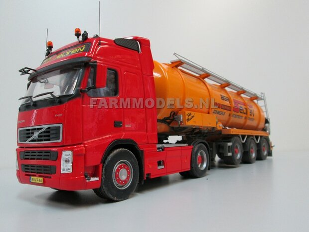 Mestoplegger + SuperSingle Banden (VMA / D-Tec) 3 asser mest trailer (slurrytanker) Bouwpakket Basis 1:32 (HTD)          