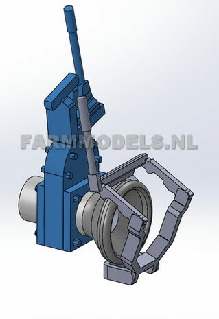 Afsluiter / mest afsluiter, Kunststof, blank, geschikt voor mesttank / leidingwerk mestsilo, 1:32 