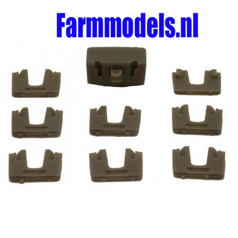 Frontgewichten 04 van Fendt  8 stuks op drager   1:32  04404      