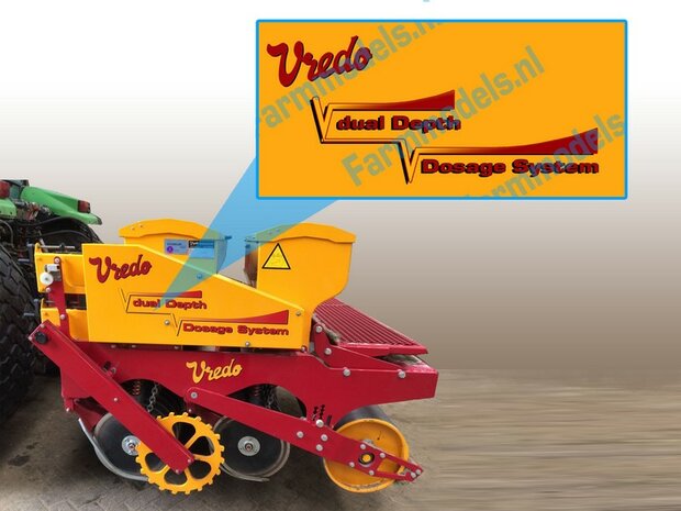 VRE-10101 Vredo Dual Depth zijkant afdek kap stickerset op transparant, 1:32