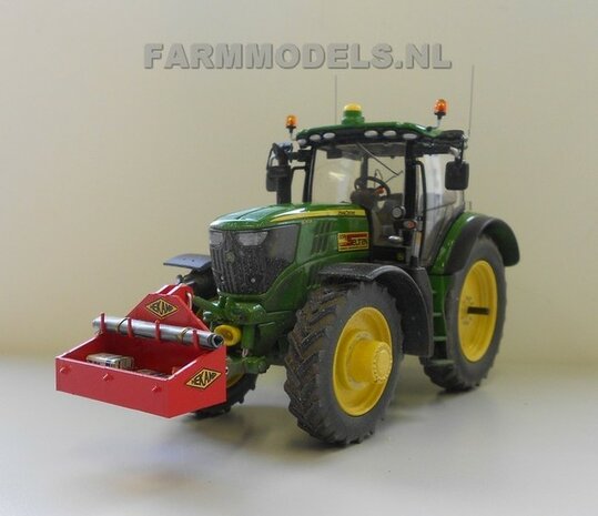 Smalle banden + Alu. velgen Vooras (John Deere 6210 / Claas 950 Wiking) zware trekkers 1:32 