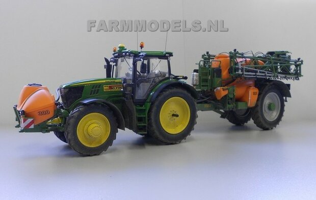 Smalle banden + Alu. velgen Vooras (John Deere 6210 / Claas 950 Wiking) zware trekkers 1:32 