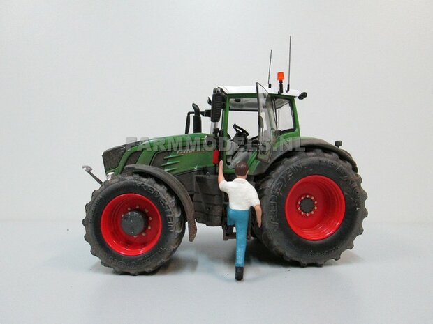 VOORBEELD FOTO&#039;S Fendt 939 Vario G2 (2014/Tier IV) Brede banden + spatborden + trekhaak + 2 antennes + STOFLOOK- 1:32 Wiking Handmatig verbouwd / Manually rebuilt