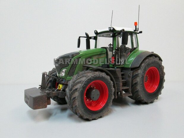 VOORBEELD FOTO&#039;S Fendt 939 Vario G2 (2014/Tier IV) Brede banden + spatborden + trekhaak + 2 antennes + STOFLOOK- 1:32 Wiking Handmatig verbouwd / Manually rebuilt