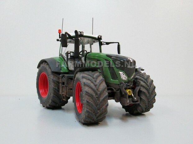 VOORBEELD FOTO&#039;S Fendt 939 Vario G2 (2014/Tier IV) Brede banden + spatborden + trekhaak + 2 antennes + STOFLOOK- 1:32 Wiking Handmatig verbouwd / Manually rebuilt