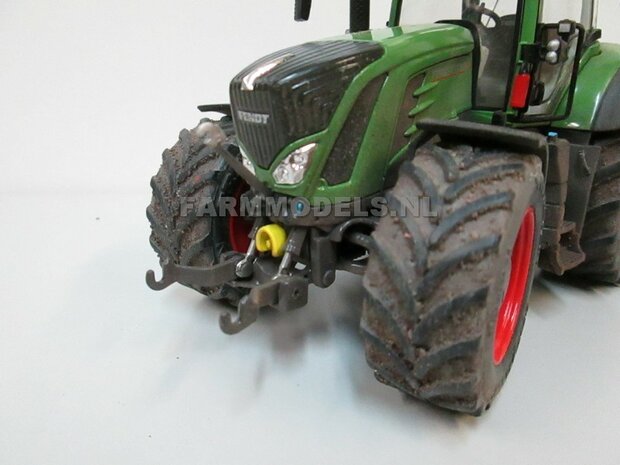 VOORBEELD FOTO&#039;S Fendt 939 Vario G2 (2014/Tier IV) Brede banden + spatborden + trekhaak + 2 antennes + STOFLOOK- 1:32 Wiking Handmatig verbouwd / Manually rebuilt