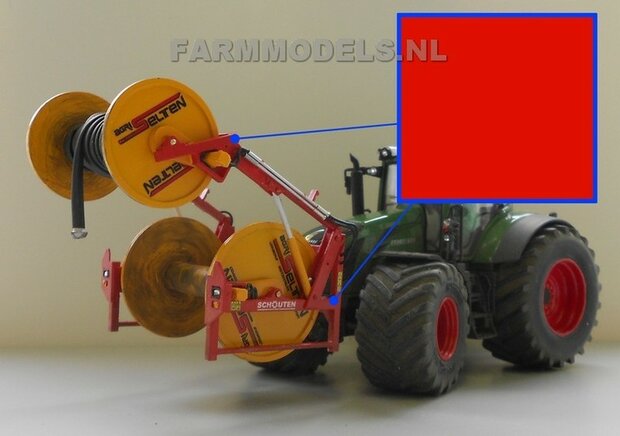 Schouten ROOD - Farmmodels series Spuitbus / Spraypaint - Farmmodels series = Industrie lak, 400ml. ook voor schaal 1:1 zeer geschikt!!