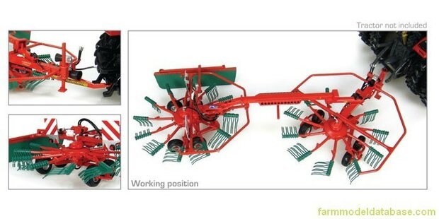 Kverneland Taarup 9471 S Vario gras duiner 2 rotors 1:32 Universal Hobbies UH4206