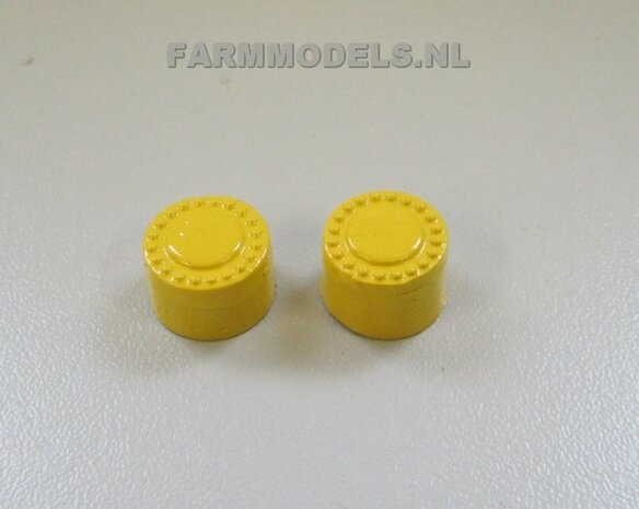 2x Planeetkappen John Deere Geel &Oslash; 12.6 mm/ Planetaire eindvertraging vooras  1:32