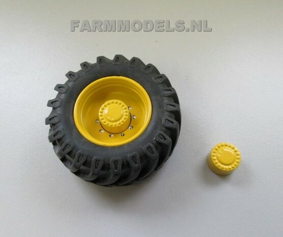 2x Planeetkappen John Deere Geel &Oslash; 12.6 mm/ Planetaire eindvertraging vooras  1:32