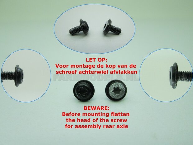 Complete Vredestein ombouw set L+W voor Fendt 1050 = velgen + eindvertragingen + spatborden + luchtsysteem + wielgewicht, geschikt voor Fendt 1050 Wiking, 1:32