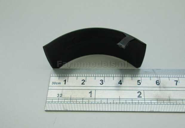 2x originele Zwarte spatborden 21.5 mm breed (Origineel item Fendt 1050 Wiking) universeel te gebruiken1:32