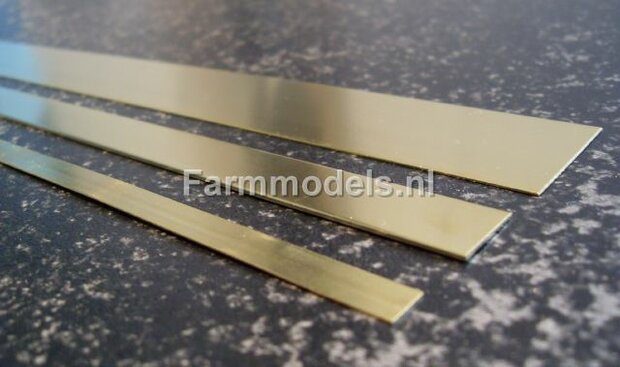 Messing Strip: 6 mm breed x 0,4 mm dik BS1M 5x 