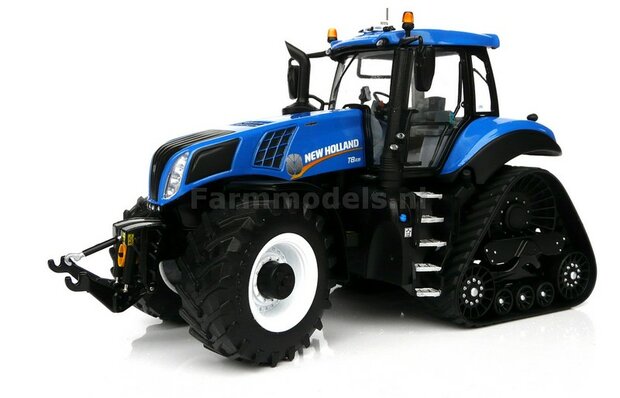 New Holland T8.435 BLUE SMART TRAX + Trelleborg, NH Half Track, zeer gedetaileerd, Marge Models, 1:32 NB2B  MM1803  SUPERSALE