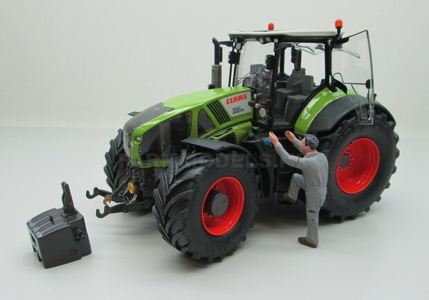 VOORBEELD FOTOS  Rebuilt Claas Axion 950 VREDESTEIN Banden + TREKHAAK 1:32 Wiking WK77314-R