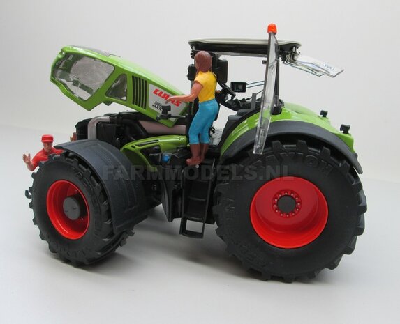 VOORBEELD FOTOS  Rebuilt Claas Axion 950 VREDESTEIN Banden + TREKHAAK 1:32 Wiking WK77314-R