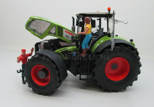 VOORBEELD FOTOS  Rebuilt Claas Axion 950 VREDESTEIN Banden + TREKHAAK 1:32 Wiking WK77314-R