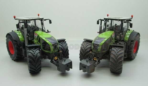 VOORBEELD FOTOS  Rebuilt Claas Axion 950 VREDESTEIN Banden + TREKHAAK 1:32 Wiking WK77314-R