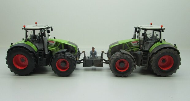 VOORBEELD FOTOS  Rebuilt Claas Axion 950 VREDESTEIN Banden + TREKHAAK 1:32 Wiking WK77314-R