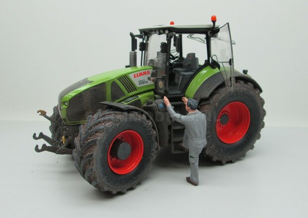 VOORBEELD FOTOS Rebuilt &amp; Dirty Claas Axion 950 VREDESTEIN + STOFLOOK 1:32 Wiking WK77314-RD