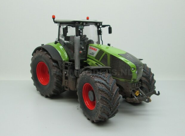 VOORBEELD FOTOS Rebuilt &amp; Dirty Claas Axion 950 VREDESTEIN + STOFLOOK 1:32 Wiking WK77314-RD