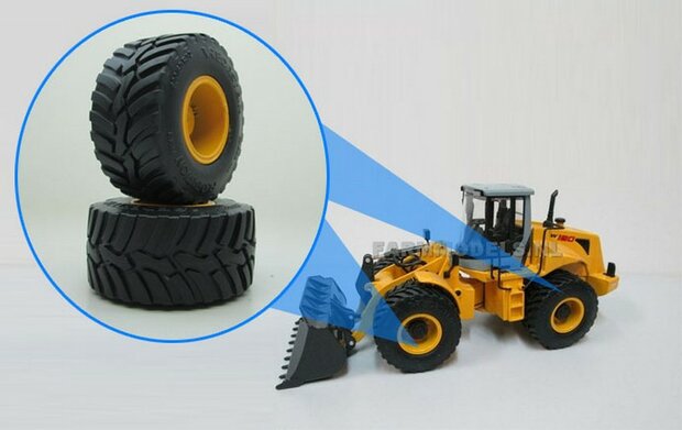 Vredestein Flotation Trac 800/60 R32, &Oslash; 54.5 x 27 mm banden + velgen geschikt voor NH W 190 Shovel