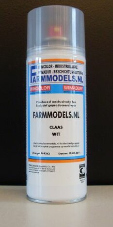 Claas LICHT Grijs / Wit - Farmmodels series Spuitbus / Spraypaint - Farmmodels series = Industrie lak, 400ml. ook voor schaal 1:1 zeer geschikt!!