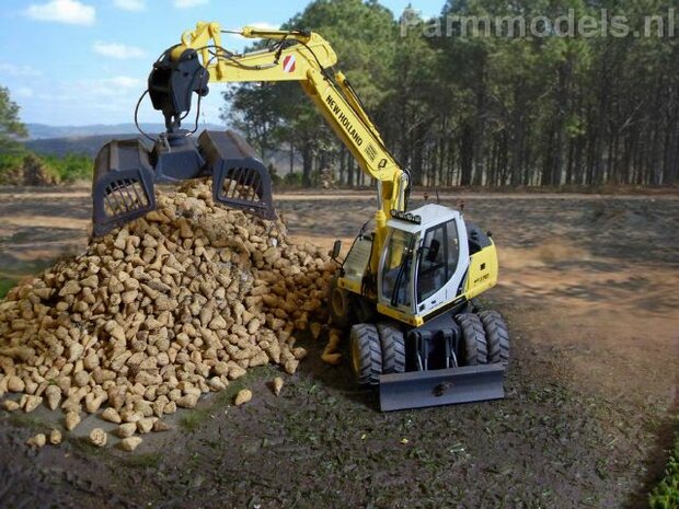 916. New Holland mobiele kranen Loonbedrijf Voncken in actie