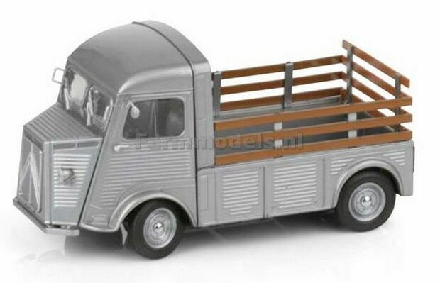 ZILVERGRIJS/WIT Citroen H - Open Bakwagen - 1:32 Replicagri REP041 