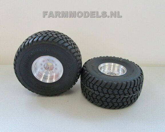  Aluminium velgen (Vredo High Speed) smal + Michelin Cargo X Bib 850/50 R30.5 banden, C 1:32