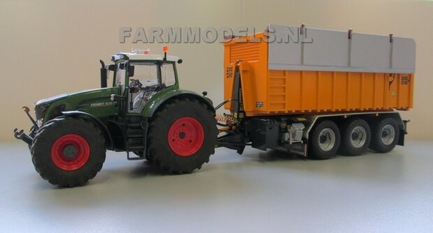 602. Fendt 936 met Veenhuis Carrier + puincontainer + Silage bak