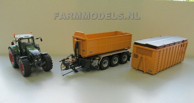 602. Fendt 936 met Veenhuis Carrier + puincontainer + Silage bak