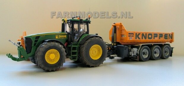 351. John Deere 8530 met VMR Carrier en puin containers