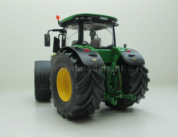 &Oslash; 57.8 x 25.2 mm: JD 7310R: 2x Vredestein Traxion 750/65 R34 Banden + KUNSTSTOF Velgen JOHN DEERE GEEL gespoten 1:32 Farmmodels Custom Line Series